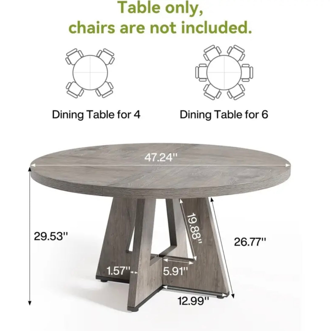 Round Farmhouse Dining Table