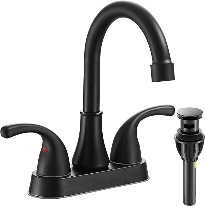 Bathroom Faucet with Drain Stopper