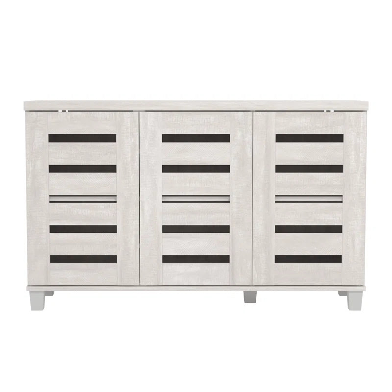 Cream Beige Shoe Cabinet