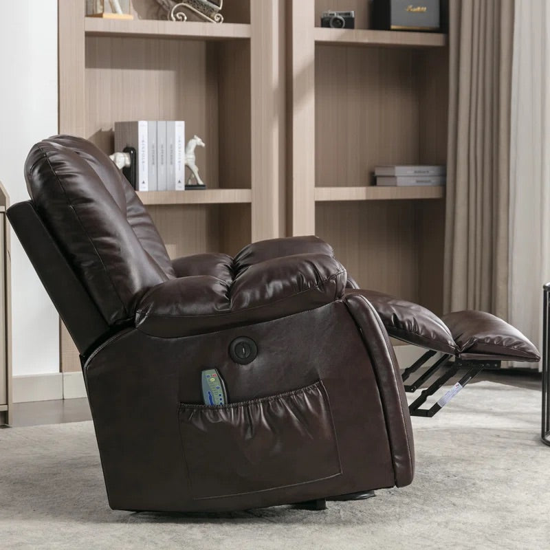 Power Lift Chair Heated Massage Electric Recliner with Super Soft Padding