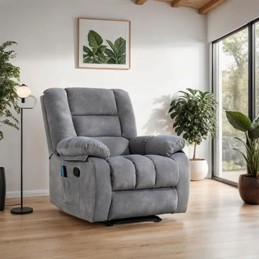 Heated Manuel Massage Recliner