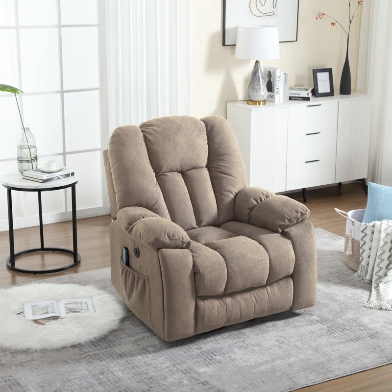 Power Lift Chair Heated Massage Electric Recliner with Super Soft Padding