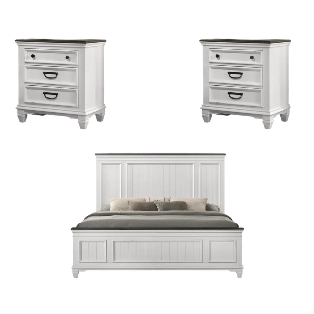 White 3 Piece Bedroom Set
