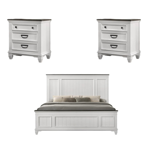 White 3 Piece Bedroom Set