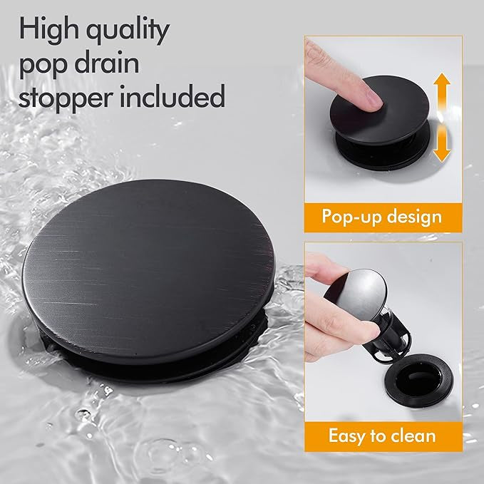 Bathroom Faucet with Drain Stopper