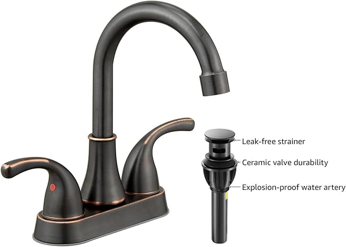 Bathroom Faucet with Drain Stopper