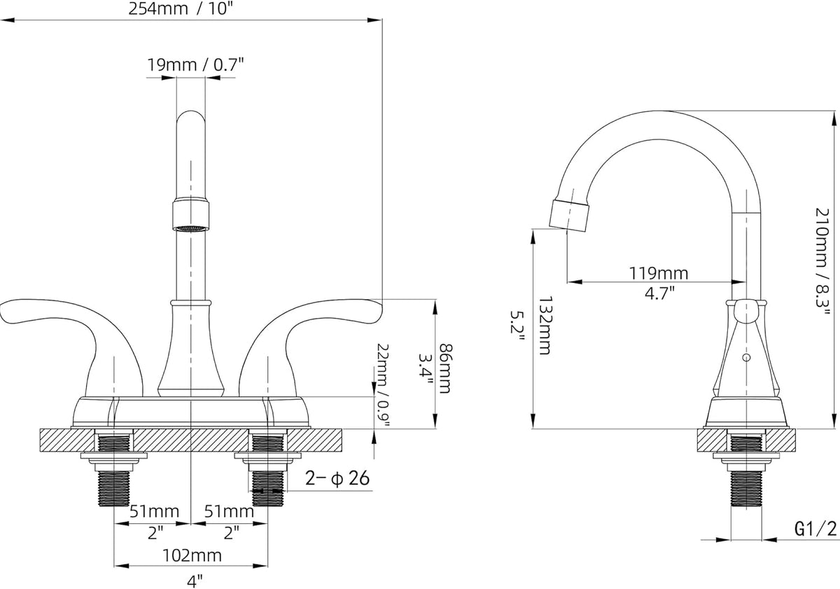 Bathroom Faucet with Drain Stopper