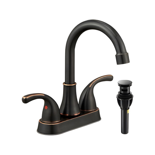 Bathroom Faucet with Drain Stopper