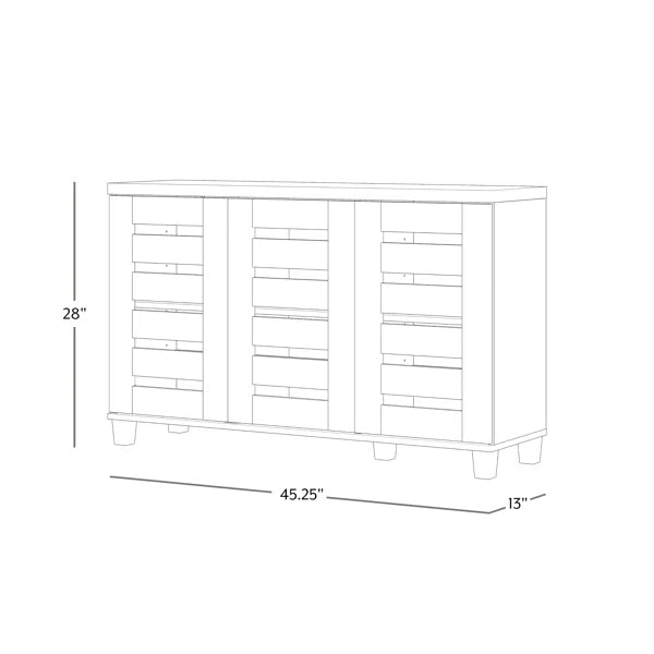16 Pair Space-Saving Shoe Cabinet Organizer