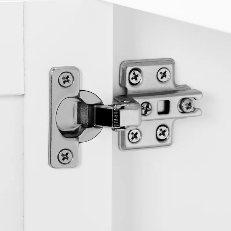 White Two Door Bathroom Wall Cabinet