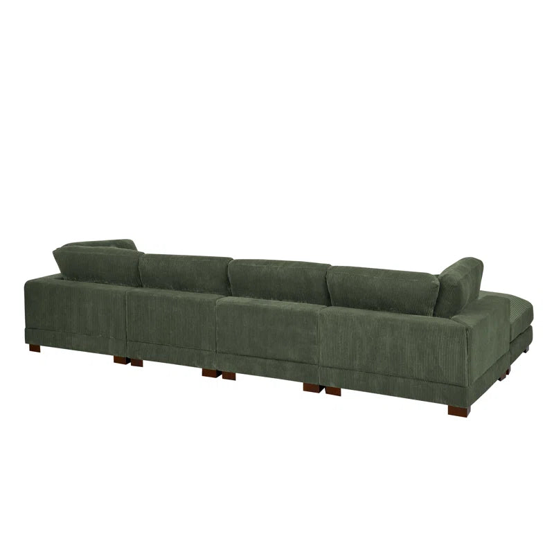 Dark Green 6pc Home Collection Sectional